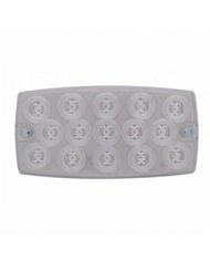 UP39374B-15 LED Rectangular Light (Stop, Turn & Tail) - Red LED/Clear Lens (Bulk)
