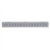 UP37521-Stainless Light Bracket With 14 LED 12" Sequential Light Bar (Right to Left) - Red LED/Clear Lens