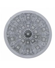 UP39396-21 LED 4" Round Reflector Light (Stop, Turn & Tail) - Red LED/Clear Lens