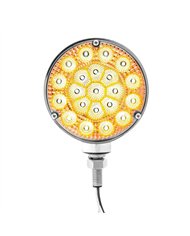 UP39444-42 LED Reflector Double Face Competition Series Turn Signal Light-Amber & Red LED/Clear Lens