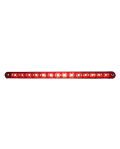 UP37523-14 LED 12" Sequential Light Bar With Bezel - Red LED/Red Lens