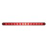 UP37523-14 LED 12" Sequential Light Bar With Bezel - Red LED/Red Lens