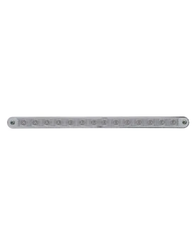 UP37524-14 LED 12" Sequential Light Bar With Bezel - Amber LED/Clear Lens