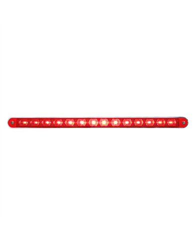 UP39607-14 LED 12" Light Bar With Bezel (Stop, Turn & Tail) - Red LED/Red Lens