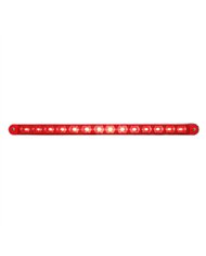 UP39607-14 LED 12" Light Bar With Bezel (Stop, Turn & Tail) - Red LED/Red Lens