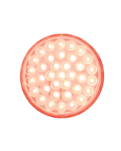 UP39643-36 LED 4" Round Light (Stop, Turn & Tail) - Red/Clear Lens