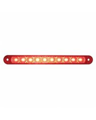 UP39685B-10 LED 6-1/2" Light Bar Only (Stop, Turn & Tail) - Red LED/Red Lens (Bulk)
