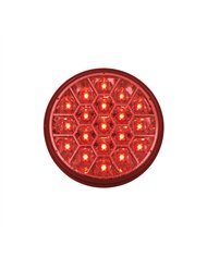 UP39689-19 LED 4" Round Reflector Light (Stop, Turn & Tail) - Red LED/Red Lens