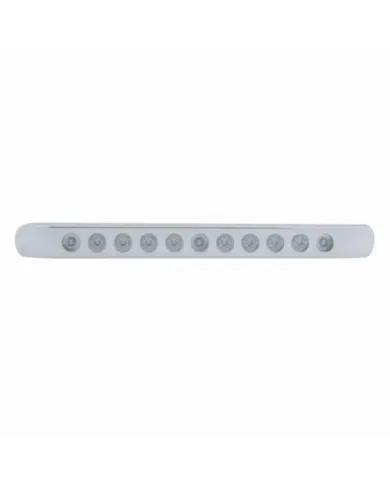 UP39693-11 LED 17" Light Bar With Bezel (Stop, Turn & Tail) - Red LED/Clear Lens