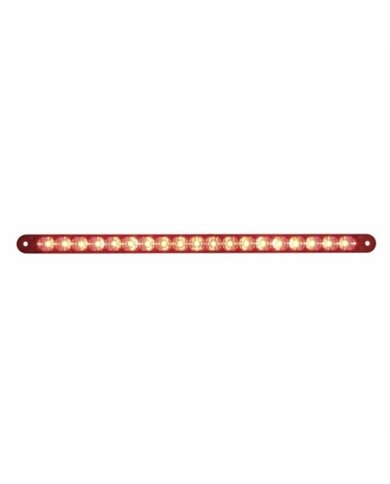 UP39774-19 LED 12" Reflector Light Bar (Stop, Turn & Tail) - Red LED/Red Lens
