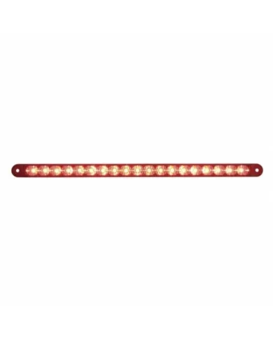 UP39774-19 LED 12" Reflector Light Bar (Stop, Turn & Tail) - Red LED/Red Lens
