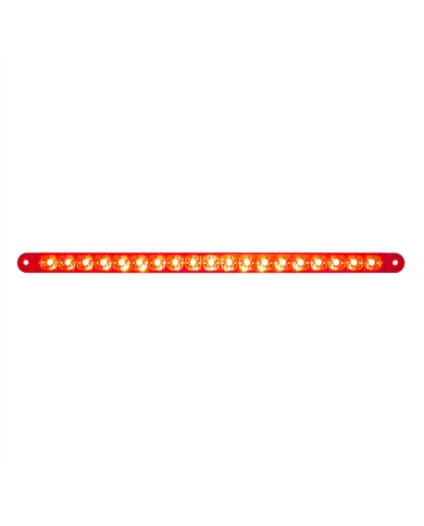 UP39774B-19 LED 12" Reflector Light Bar (Stop, Turn & Tail) - Red LED/Red Lens (Bulk)