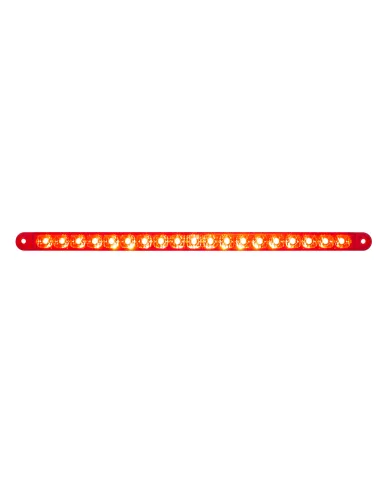 UP39774B-19 LED 12" Reflector Light Bar (Stop, Turn & Tail) - Red LED/Red Lens (Bulk)