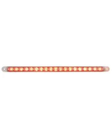 UP39776-19 LED 12" Reflector Light Bar (Stop, Turn & Tail) - Red LED/Clear Lens