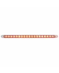 UP39776-19 LED 12" Reflector Light Bar (Stop, Turn & Tail) - Red LED/Clear Lens