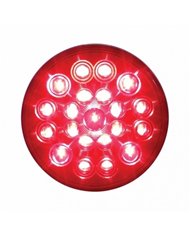 UP39821-21 LED "Competition Series" 4" Round Light (Stop, Turn & Tail) - Red LED/Red Lens