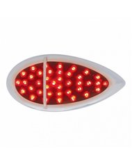 UP39944-39 LED Flush Mount "Teardrop" Light (Stop, Turn & Tail) - Red LED/Red Lens