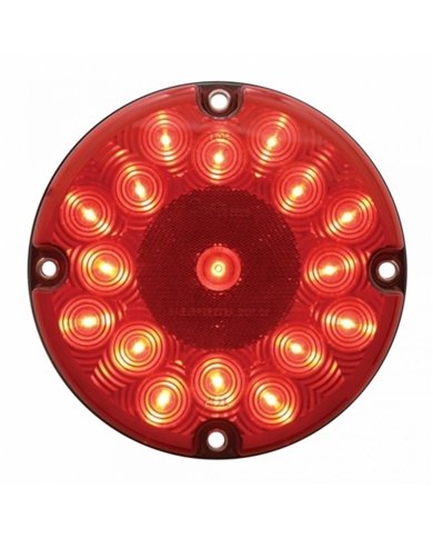 UP39961B-17 LED 7" Light (Stop, Turn & Tail) - Red LED/Red Lens (Bulk)
