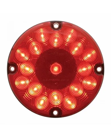UP39961B-17 LED 7" Light (Stop, Turn & Tail) - Red LED/Red Lens (Bulk)