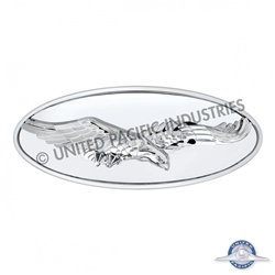 UP10964-Chrome Die Cast Oval Emblem - 3D Eagle