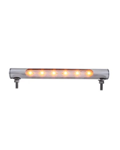 UP37586-6 LED Stainless Steel Tube Light - Amber LED