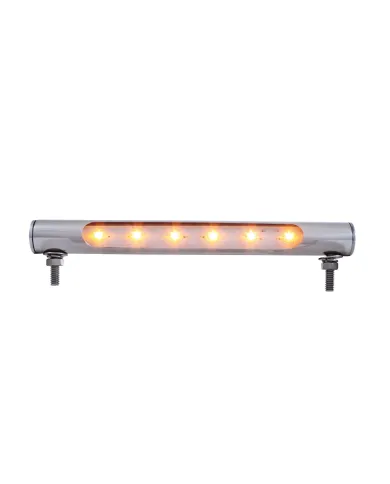 UP37586-6 LED Stainless Steel Tube Light - Amber LED