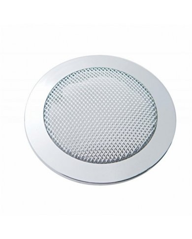 UP40916-Chrome Small Round Speaker Cover For Various Peterbilt Models, Snap-On