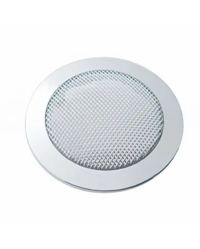 UP40916-Chrome Small Round Speaker Cover For Various Peterbilt Models, Snap-On