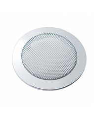 UP40916-Chrome Small Round Speaker Cover For Various Peterbilt Models, Snap-On
