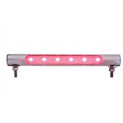 UP37588-6 LED Stainless Steel Tube Light - Red LED