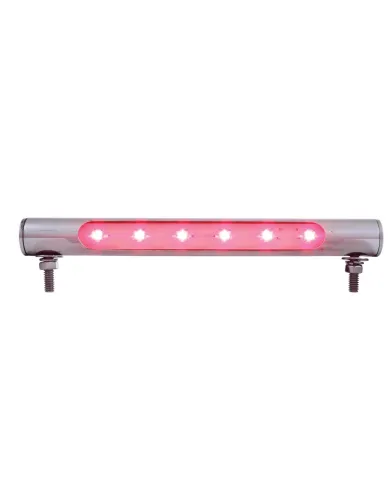 UP37588-6 LED Stainless Steel Tube Light - Red LED