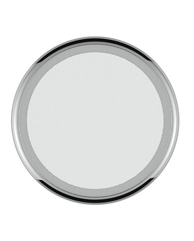 UP40917-Chrome 7- " Round Speaker Cover For Peterbilt 389 (2008+), 388 (2008-2014), 379/378/335/330 (1995-2000), Snap-