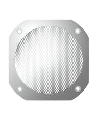 UP40920-Chrome 4-1/2" Square Speaker Cover For International 9900 (1999-2017), 9400/9300/9200 (1997-2010)