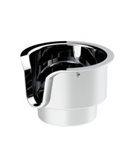 UP40963-Chrome Cup Holder Insert For Kenworth W900/T800/T600 (2002-2008) & Peterbilt 379/378 (2001-2005)
