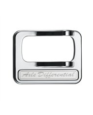 UP40975-Chrome Plastic Rocker Switch Cover With Stainless Plaque For Peterbilt - Axle Differential