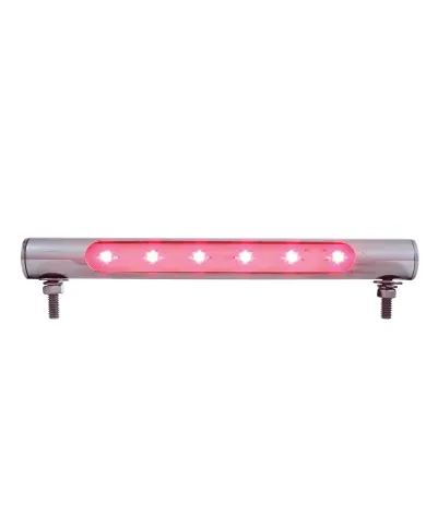 UP37588-6 LED Stainless Steel Tube Light - Red LED