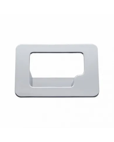 UP41084-Chrome Plastic Glove Box Latch Trim For Peterbilt 389 (2008+), 387 (2001-2010), & Kenworth T600 (2002-2006)