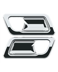 UP41182-Chrome Interior Door Handle Trim For Peterbilt 389 (2008-2023), 386 (2006-2016), And 387 (2006-2011) (Pair)