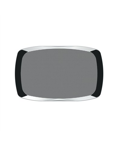 UP41185-Chrome Rectangular Speaker Cover For Peterbilt 389 (2008+), 388 (2008-2014),& 335 (2006-2014)