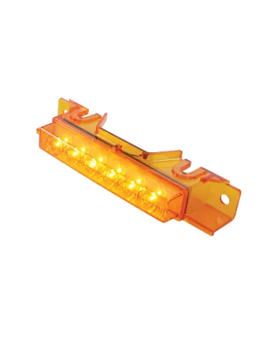 UP37593-6 LED Exterior Visor Light For 1996-2024 Volvo VNL-Amber LED/Amber Lens