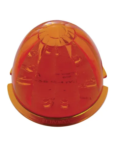 UP37595-17 LED Watermelon Cab Light - Amber LED/Dark Amber Lens