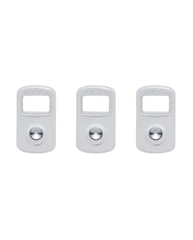 UP41704-Rocker Switch Cover For Kenworth/Peterbilt - Clear Crystal (Card of 3)