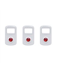 UP41707-Rocker Switch Cover For Kenworth/Peterbilt - Red Crystal (Card of 3)