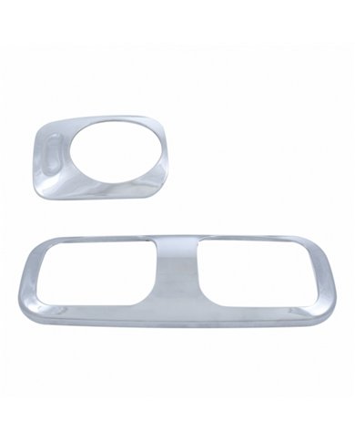 UP41734-Chrome Dome Light Cover For Peterbilt 389 (2008+), 388 (2008-2014), 387 (2006-2010), 386/384 (2006-2016)