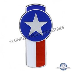 UP10965-Chrome Die Cast Texas Flag Emblem