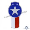 UP10965-Chrome Die Cast Texas Flag Emblem