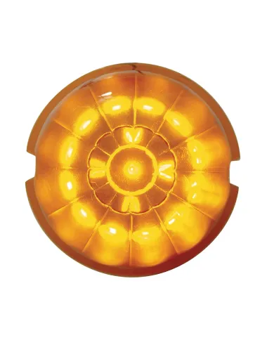 UP37595-17 LED Watermelon Cab Light - Amber LED/Dark Amber Lens