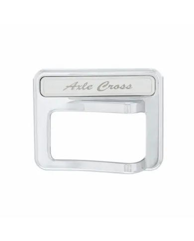 UP41773-Chrome Rocker Switch Cover For Peterbilt 579 (2013-2019) & 567 (2014-2018)- Axle Cross