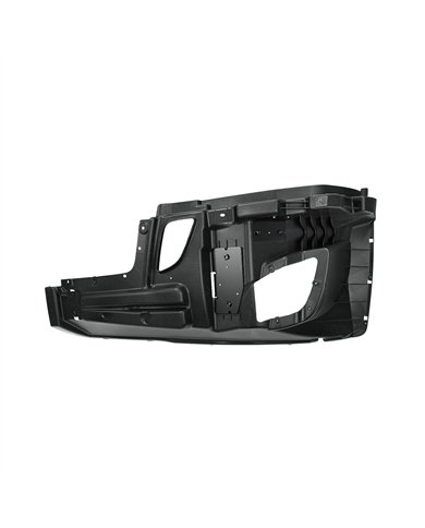 UP41791-Bumper Reinforcement With Fog Light & Wheel Aero Trim Holes For 2018-2024 Freightliner Cascadia - Driver