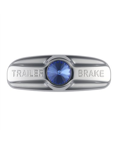 UP41992-Trailer Brake Cover W/Crystal For Freightliner Century 1996-2011, Columbia 2001-2017- Blue Crystal